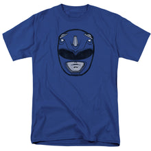 Load image into Gallery viewer, Power Rangers Blue Ranger Mask Mens T Shirt Royal Blue
