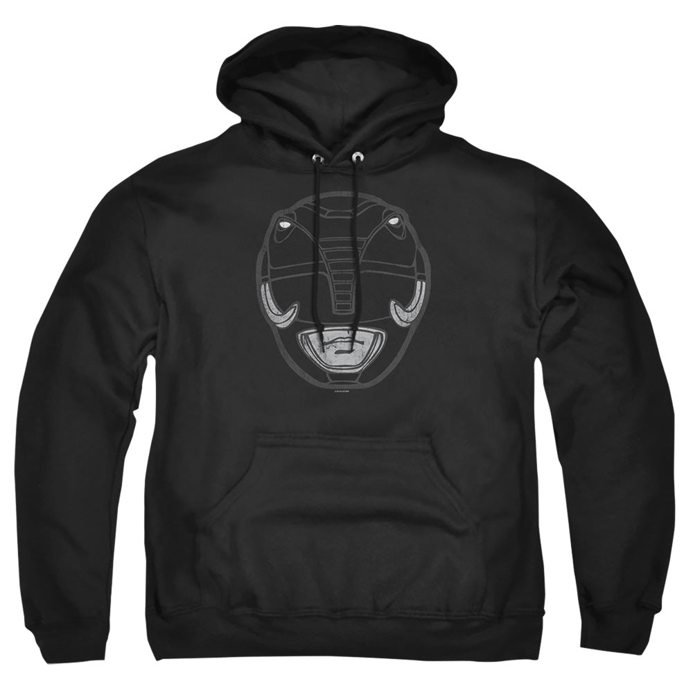 Power Rangers Black Ranger Mask Mens Hoodie Black