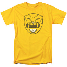Load image into Gallery viewer, Power Rangers Yellow Ranger Mask Mens T Shirt Yellow

