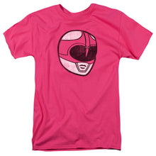 Load image into Gallery viewer, Power Rangers Pink Ranger Mask Mens T Shirt Hot Pink
