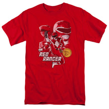 Load image into Gallery viewer, Power Rangers Red Ranger Mens T Shirt Red
