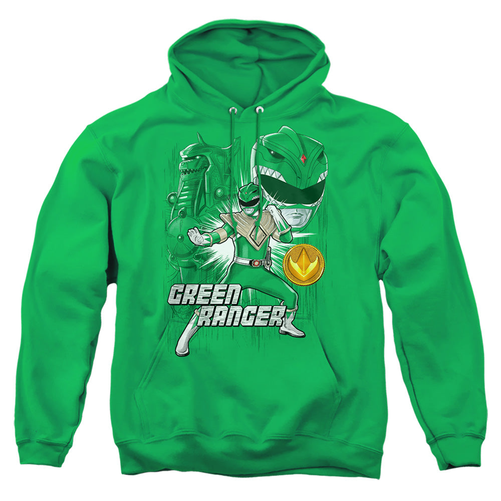 Power Rangers Green Ranger Mens Hoodie Kelly Green
