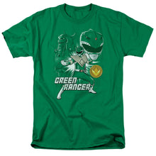 Load image into Gallery viewer, Power Rangers Green Ranger Mens T Shirt Kelly Green
