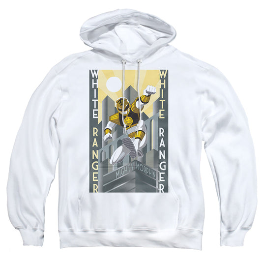 Power Rangers White Ranger Deco Mens Hoodie White
