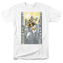 Load image into Gallery viewer, Power Rangers White Ranger Deco Mens T Shirt White
