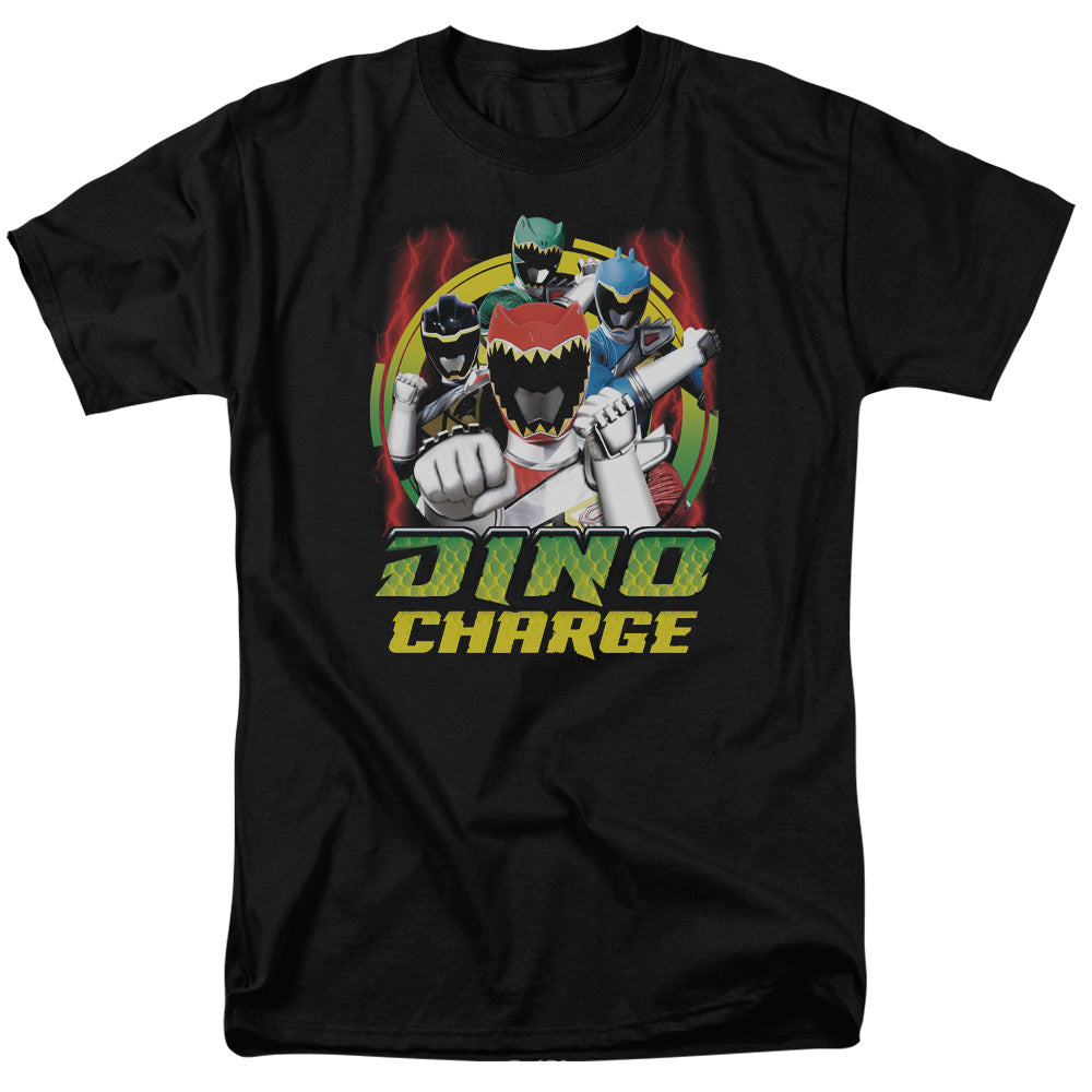 Power Rangers Dino Lightning Mens T Shirt Black