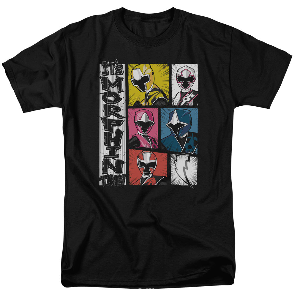 Power Rangers Its Morphin Time Mens T Shirt Black