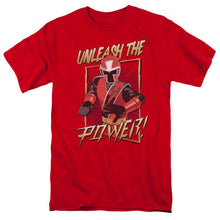Load image into Gallery viewer, Power Rangers Unleash Mens T Shirt Red
