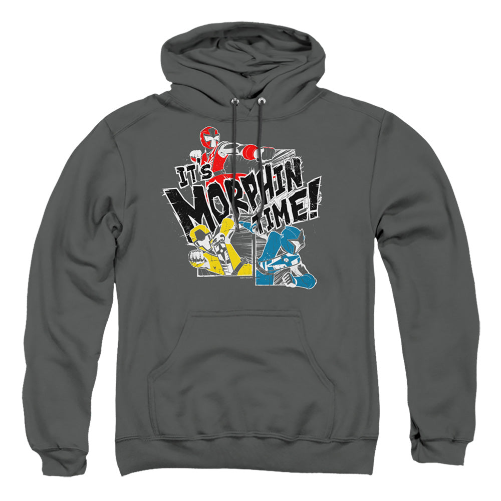 Power Rangers Panels Mens Hoodie Charcoal