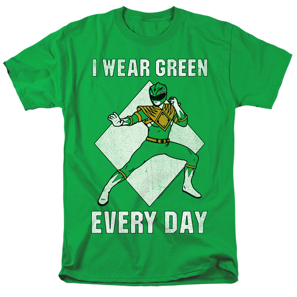 Power Rangers Always Green Mens T Shirt Kelly Green