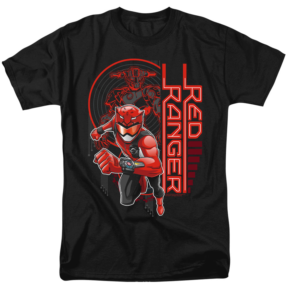 Power Rangers Red Ranger Mens T Shirt Black