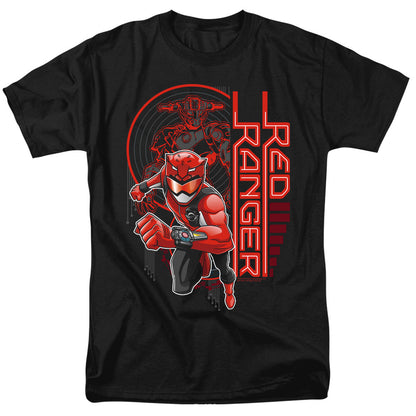 Power Rangers Red Ranger Mens T Shirt Black