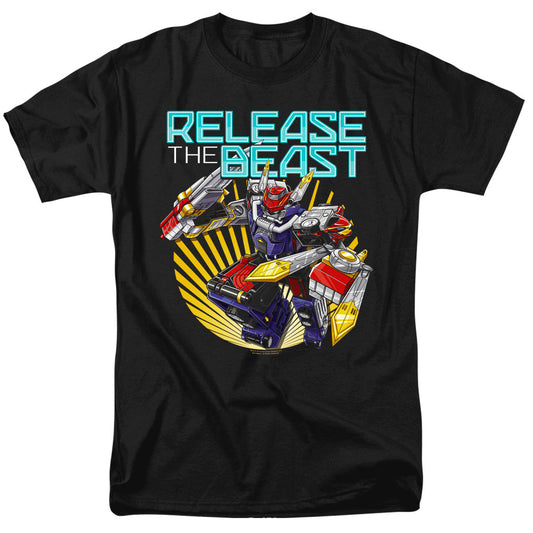 Power Rangers Beast Release Mens T Shirt Black