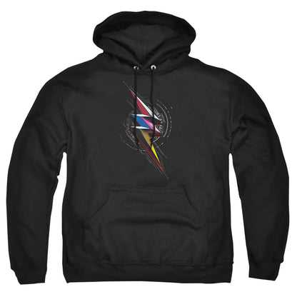 Power Rangers Bolt Sigil Mens Hoodie Black