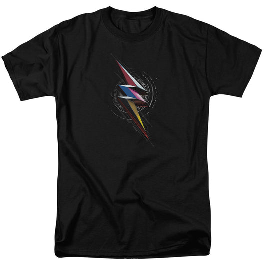 Power Rangers Bolt Sigil Mens T Shirt Black
