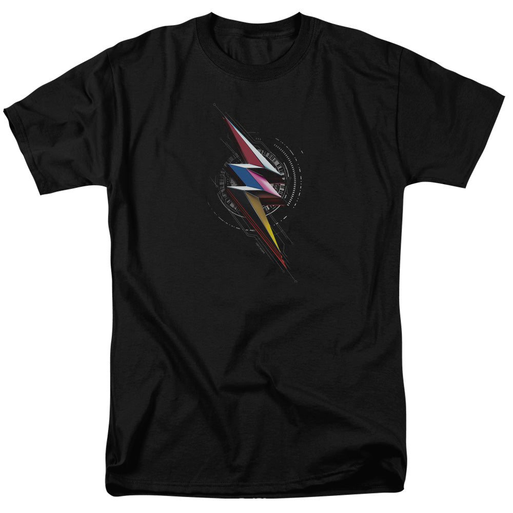 Power Rangers Bolt Sigil Mens T Shirt Black
