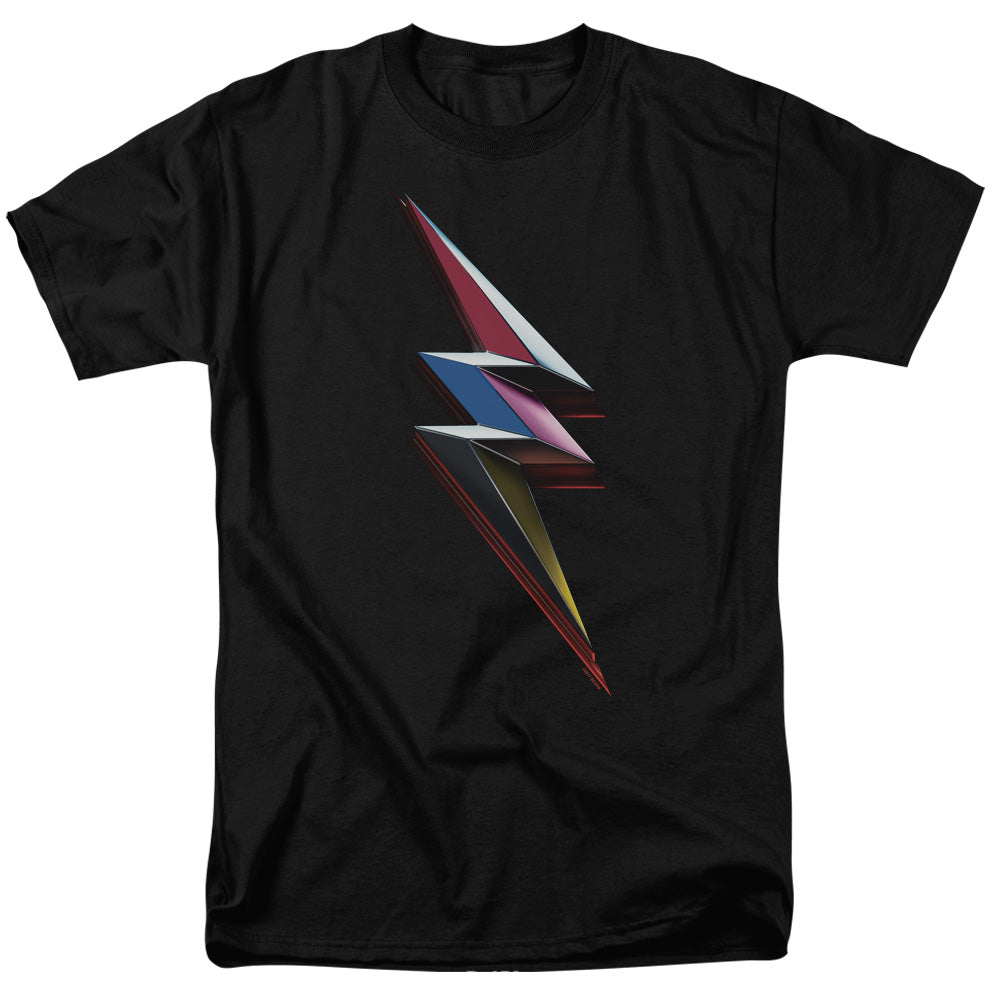 Power Rangers Movie Bolt Mens T Shirt Black