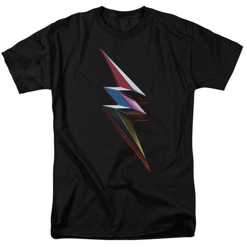 Power Rangers Movie Bolt Mens T Shirt Black