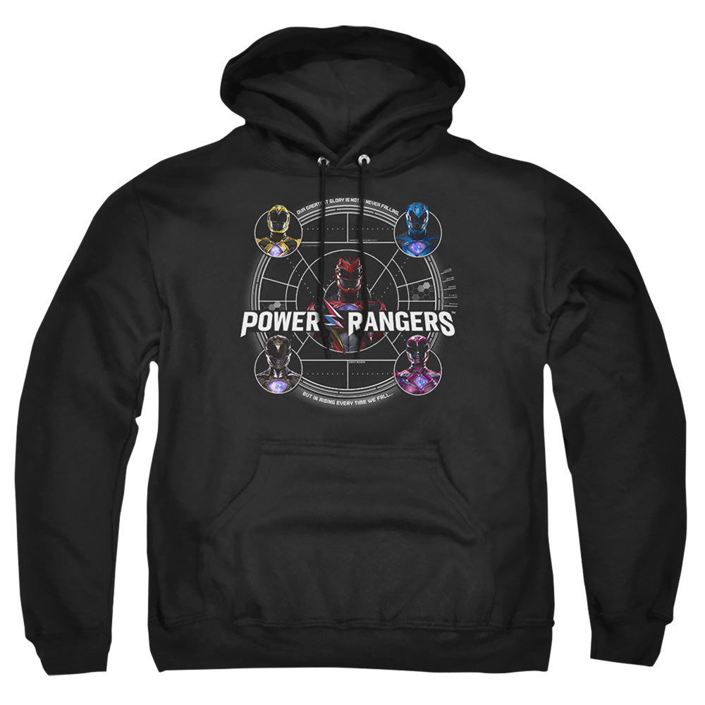Power Rangers Greatest Glory Mens Hoodie Black