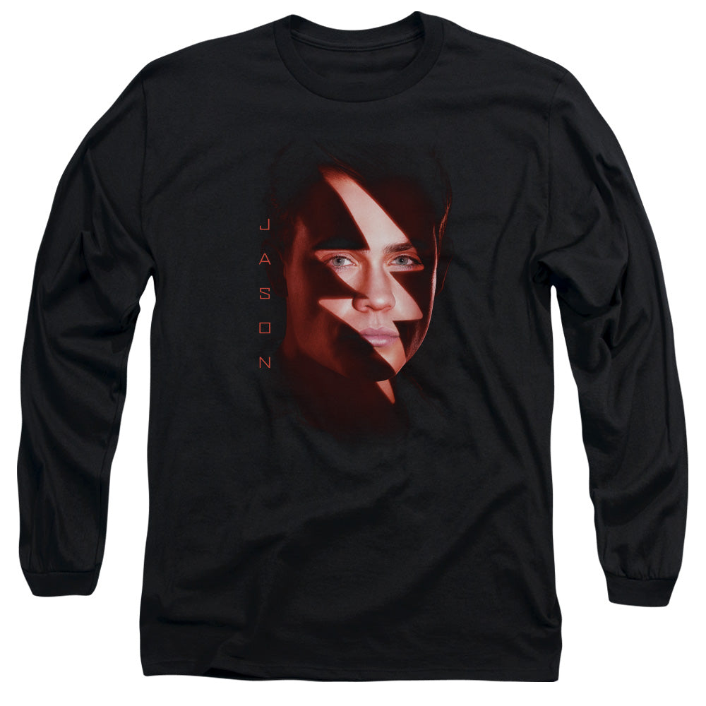 Power Rangers Jason Bolt Mens Long Sleeve Shirt Black