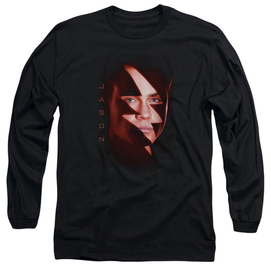 Power Rangers Jason Bolt Mens Long Sleeve Shirt Black