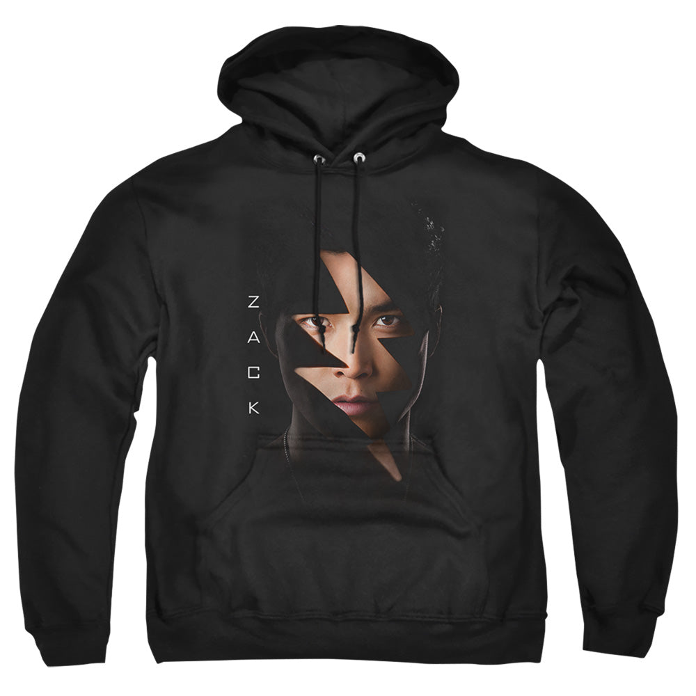 Power Rangers Zack Bolt Mens Hoodie Black
