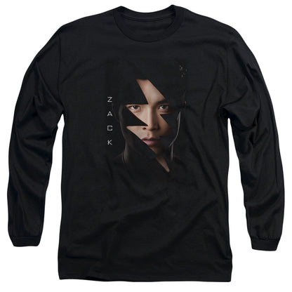 Power Rangers Zack Bolt Mens Long Sleeve Shirt Black