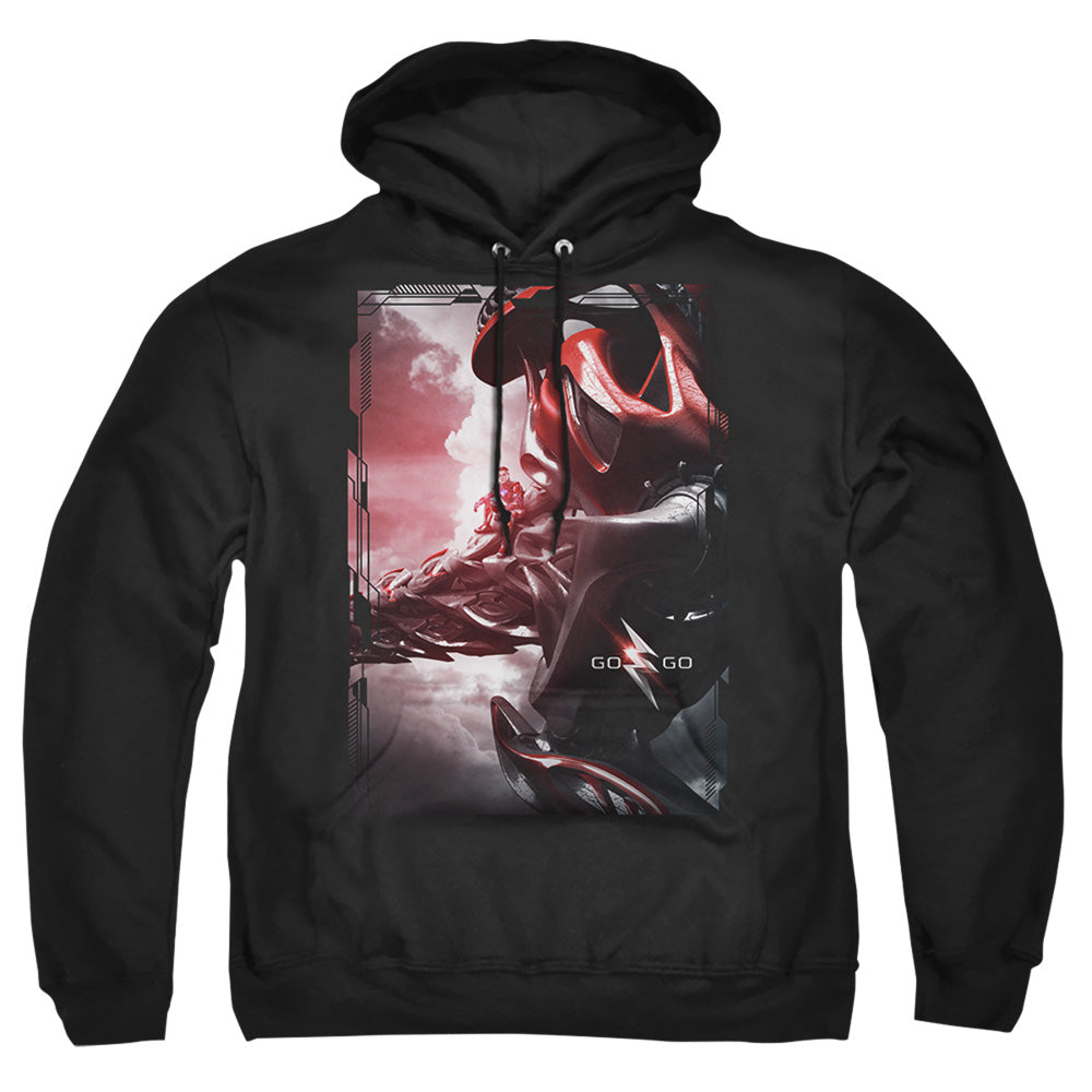 Power Rangers Red Zord Poster Mens Hoodie Black