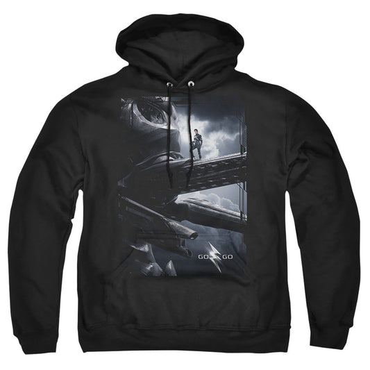 Power Rangers Black Zord Poster Mens Hoodie Black