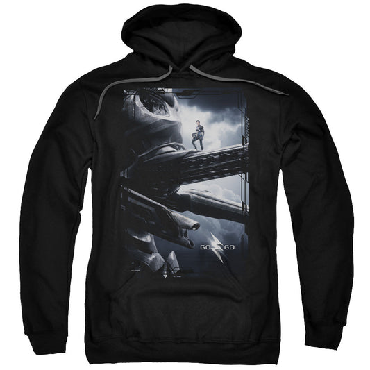 Power Rangers Black Zord Poster Mens Hoodie Black