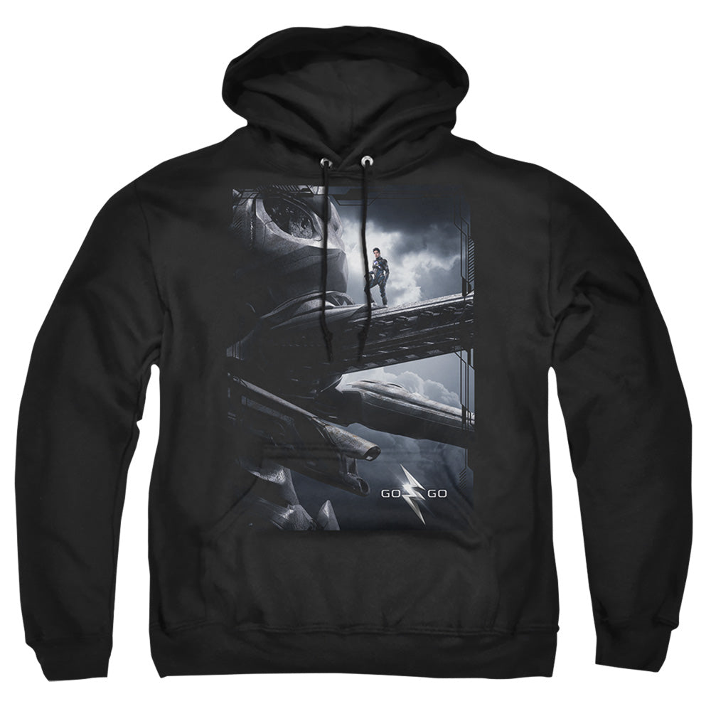 Power Rangers Black Zord Poster Mens Hoodie Black