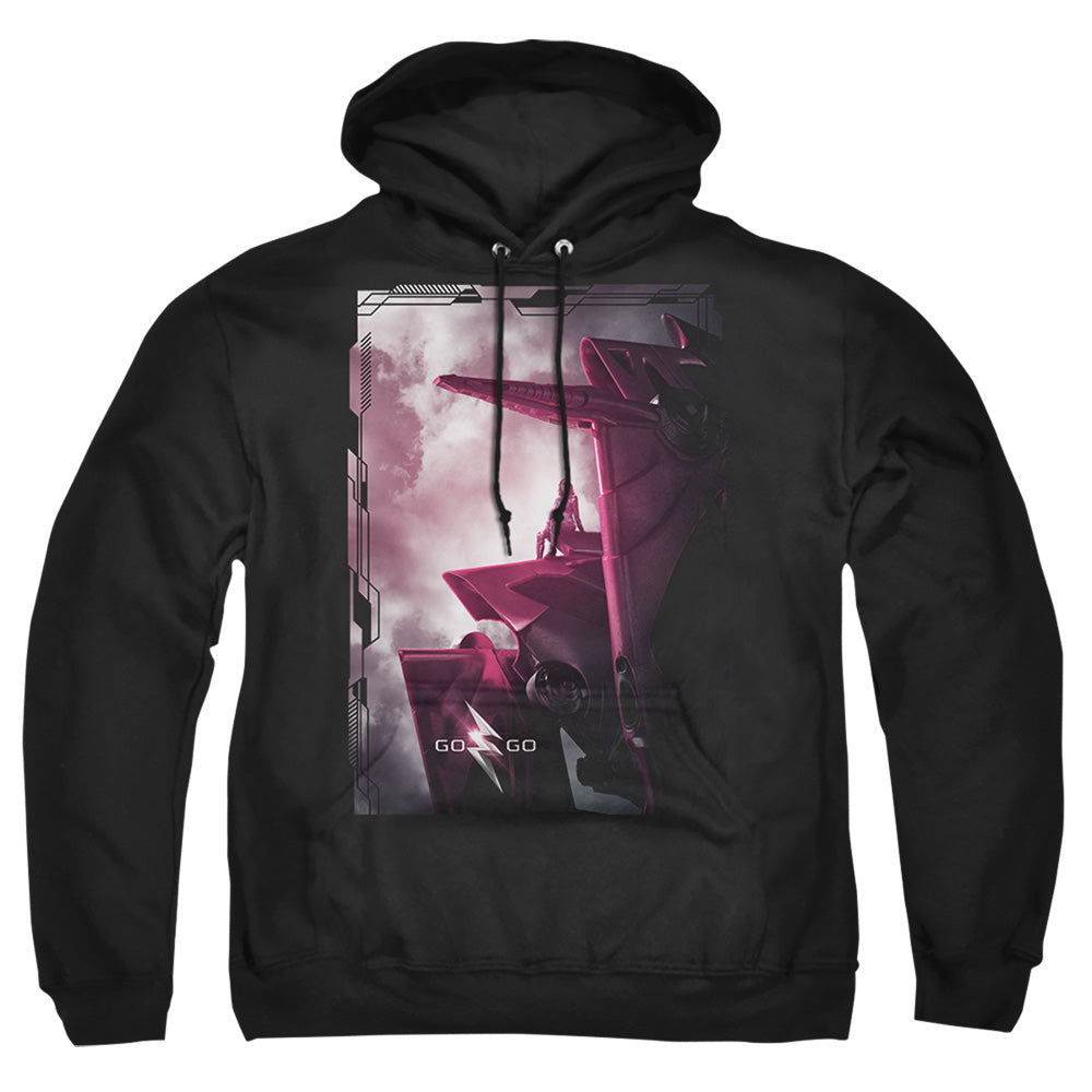 Power Rangers Pink Zord Poster Mens Hoodie Black