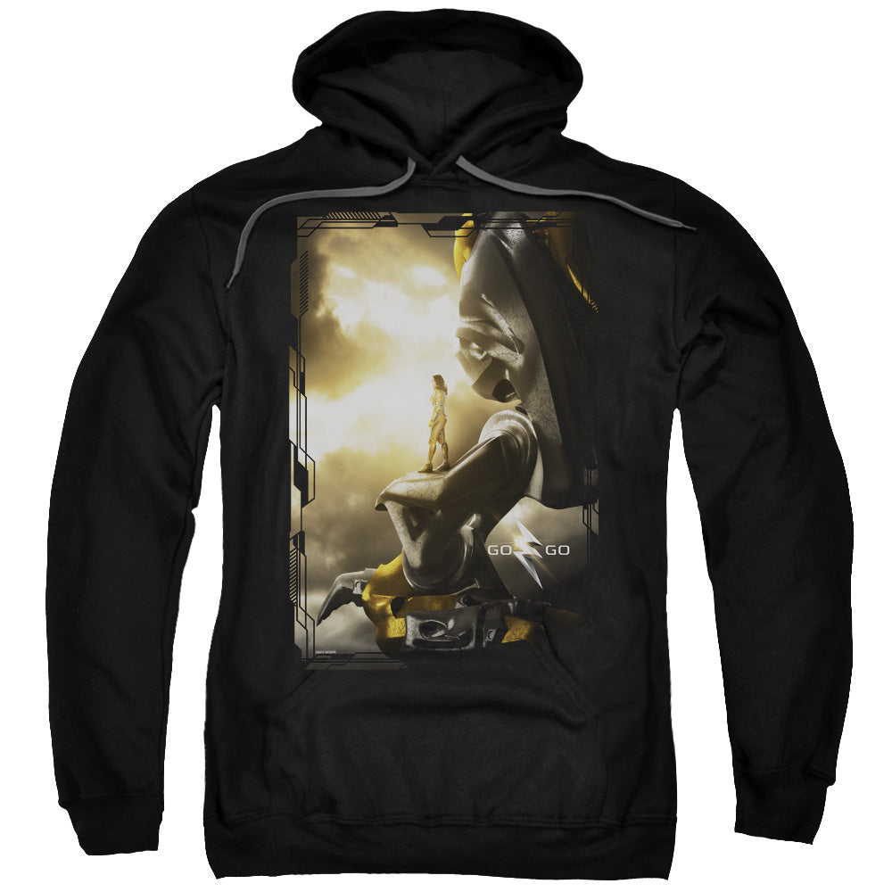 Power Rangers Yellow Zord Poster Mens Hoodie Black