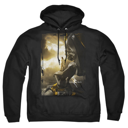 Power Rangers Yellow Zord Poster Mens Hoodie Black