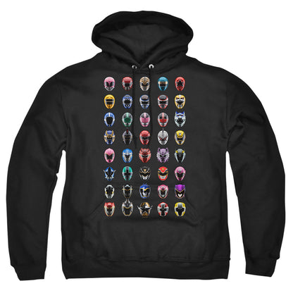 Power Rangers Visual Timeline Mens Hoodie Black