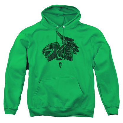 Power Rangers Green Mens Hoodie Kelly Green