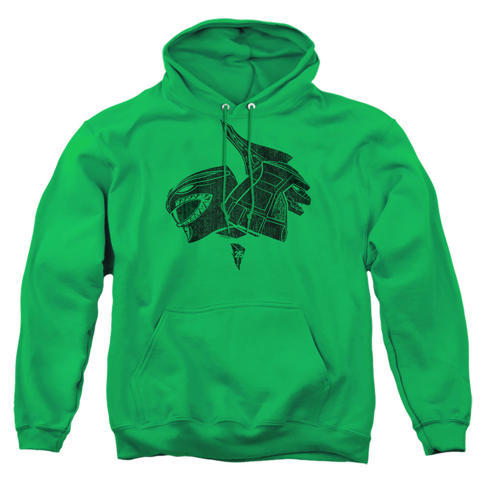 Power Rangers Green Mens Hoodie Kelly Green