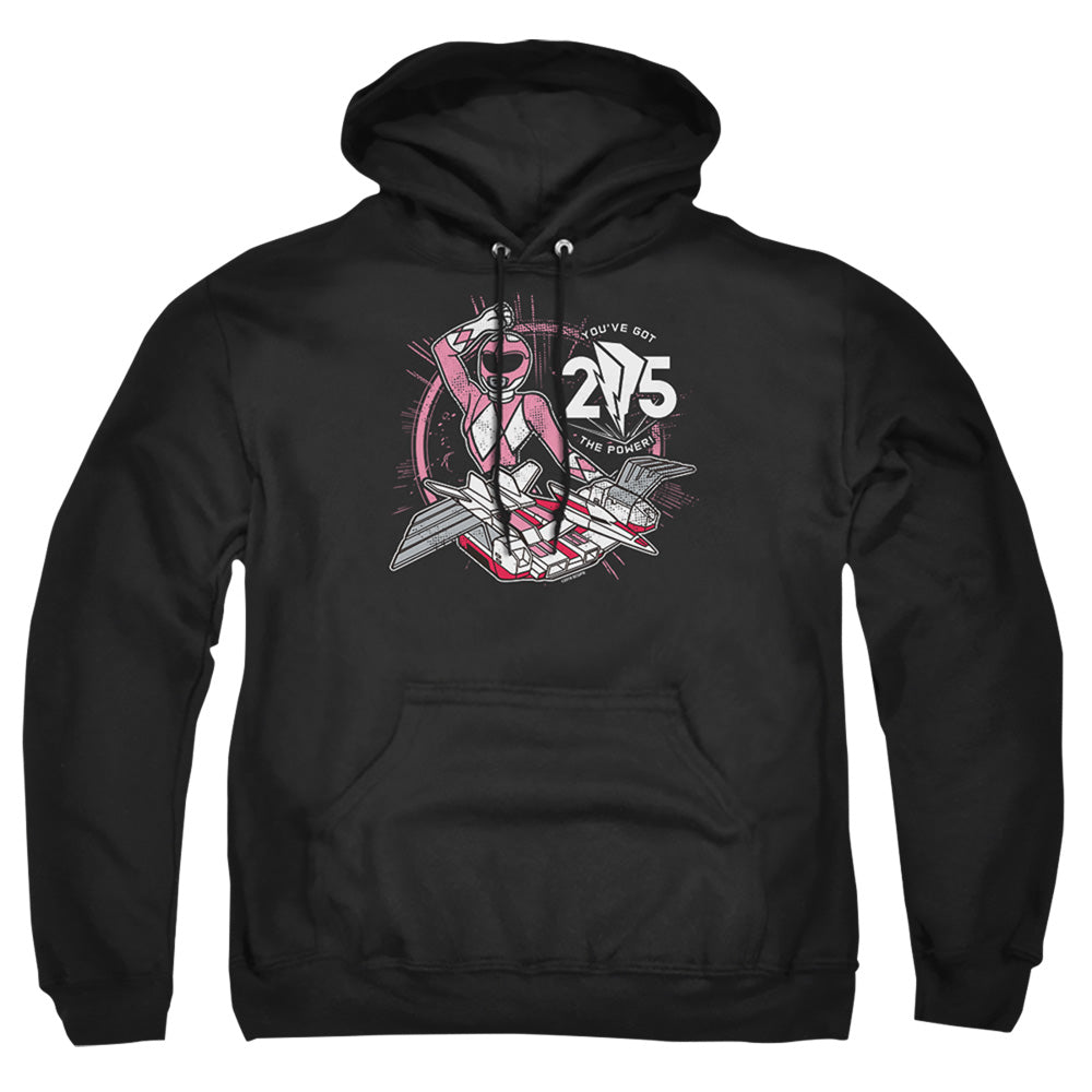 Power Rangers Pink 25 Mens Hoodie Black