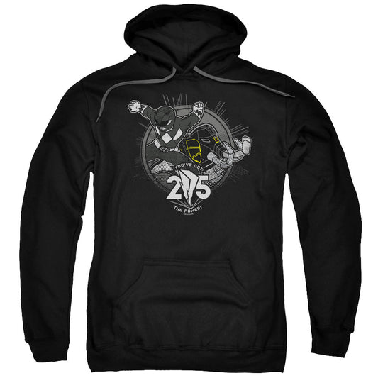 Power Rangers Black 25 Mens Hoodie Black