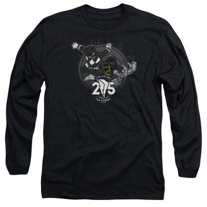 Power Rangers Black 25 Mens Long Sleeve Shirt Black