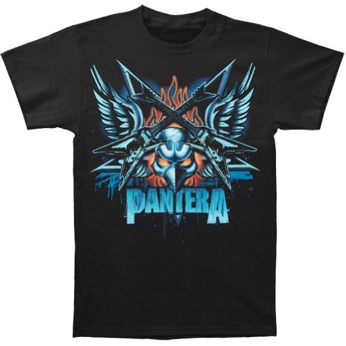 Pantera Men'S Pantera Wings T-Shirt, Black, Medium Mens T Shirt