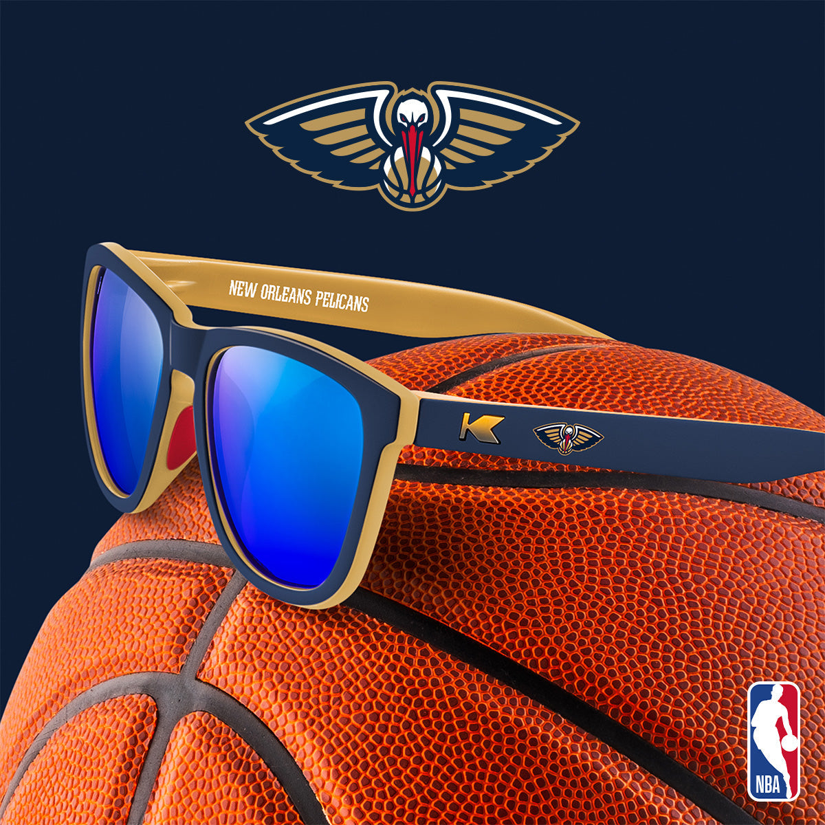 New Orleans Pelicans Officially Licensed Knockaround Sunglasses