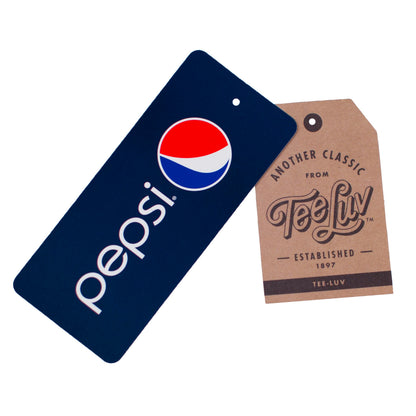 Pepsi Retro Logo Mens T Shirt Navy Blue