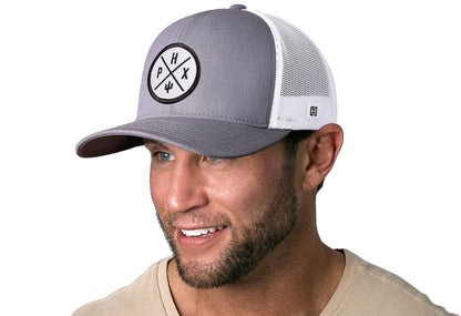Phoenix Trucker Haka Hat Gray-White PHX X Snapback
