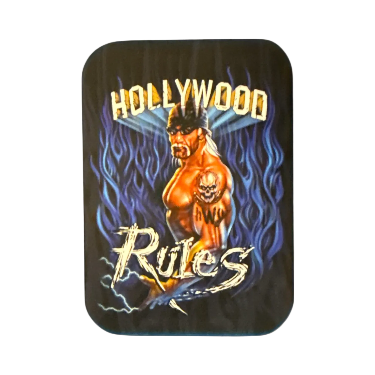 Hollywood Hulk Hogan Rules Silicone Blue Flame Magnet