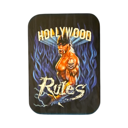 Hollywood Hulk Hogan Rules Silicone Blue Flame Magnet