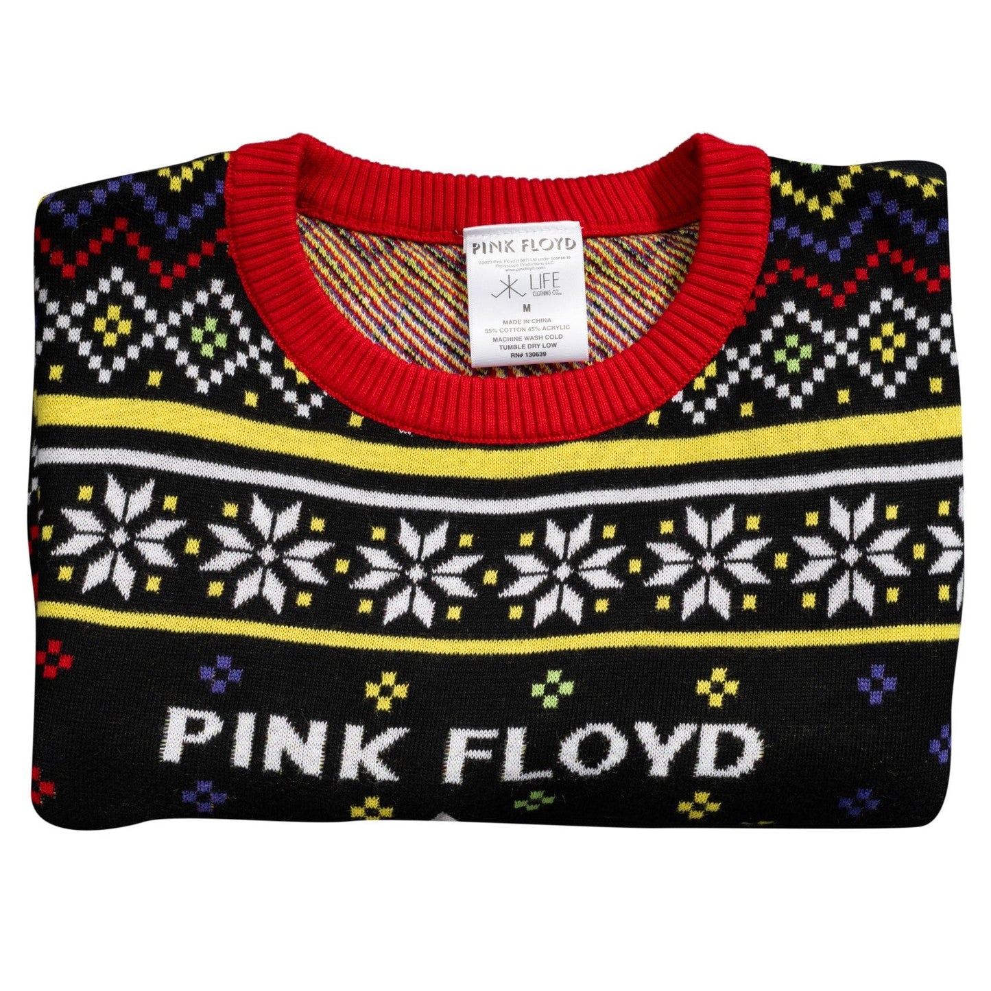 Pink Floyd Dark Side of the Moon LP Cover Adult Unisex Ugly Christmas Sweater