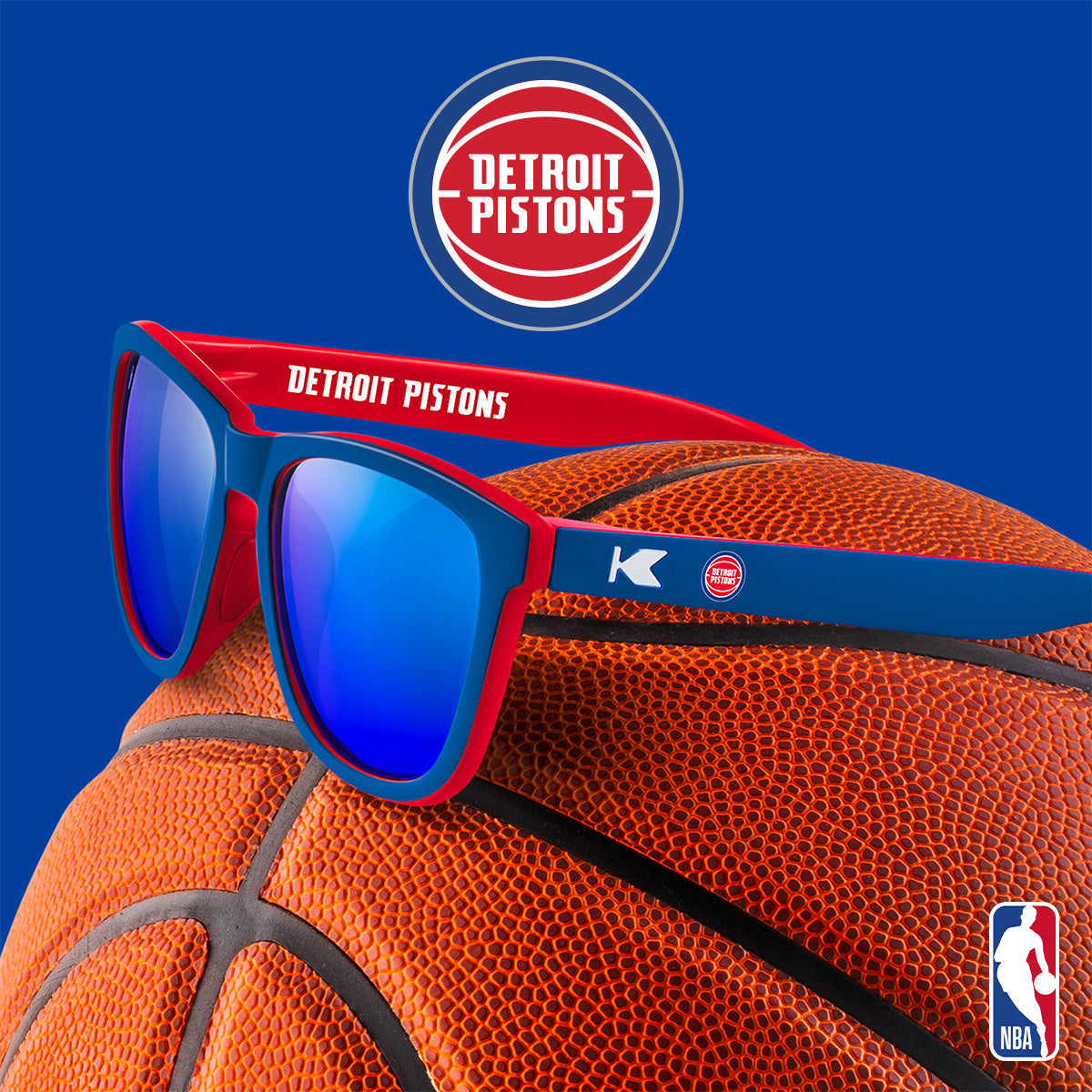 Detroit Pistons Officially Licensed Knockaround Sunglasses
