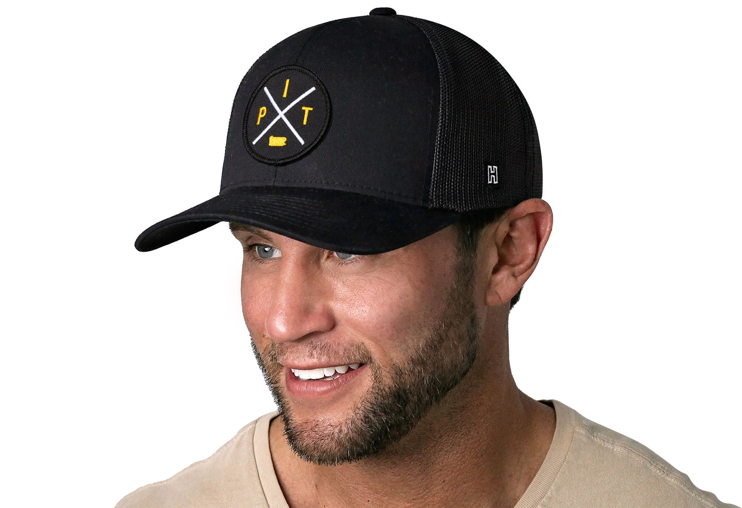 Pittsburgh Trucker Haka Hat Black PIT X Snapback