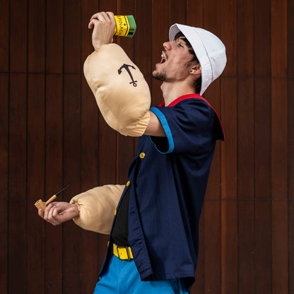 Sailor Man Muscle Spinach Arms with Anchor Tattoos Halloween Costume Accessory
